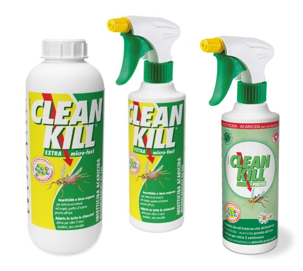 CLEAN KILL da PIRETRO e CLEAN KILL EXTRA micro-fast